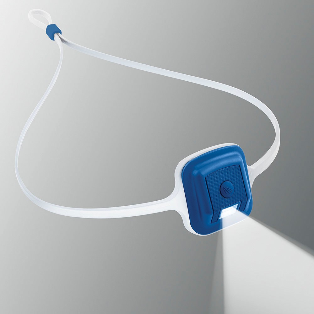 GUMBI-LAMP™ LED Headlamp - Translucent Strap/Blue Lighting Unit RHB-9695