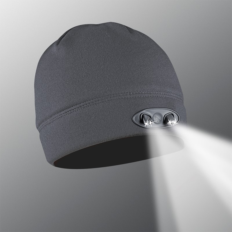 POWERCAP® 35|55 (4) LED Beanie - Charcoal Gray CUBWB-7677