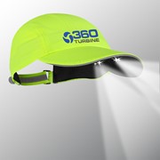 POWERCAP® 2575 (4) LED Runner Cap - Hi-Viz Lime Reflective Trim/Unstructured PR4-177 View 2