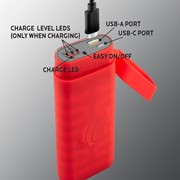 POWERPAW™ POWERPAW-602R Waterproof Rechargeable Hand Warmer & Power Bank PW-1774 View 3