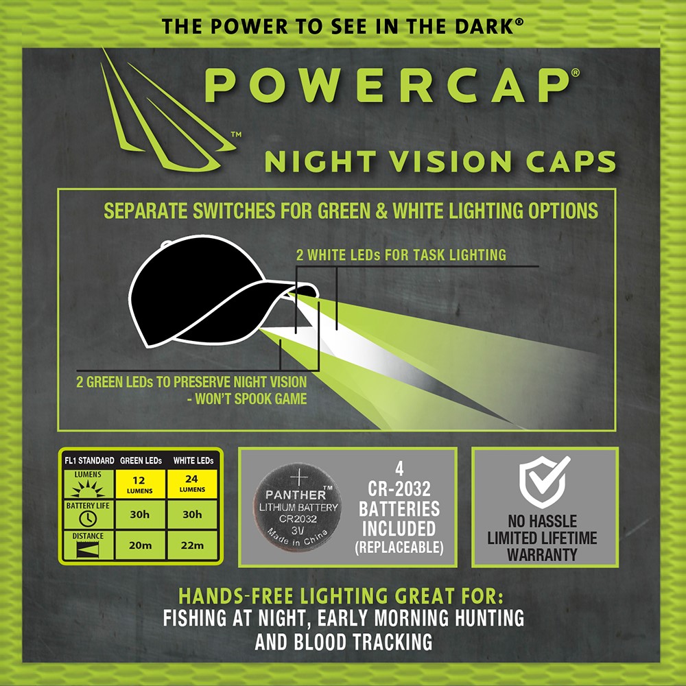 POWERCAP® Night-Vision (4) LED Cap - REALTREE® EDGE/Structured